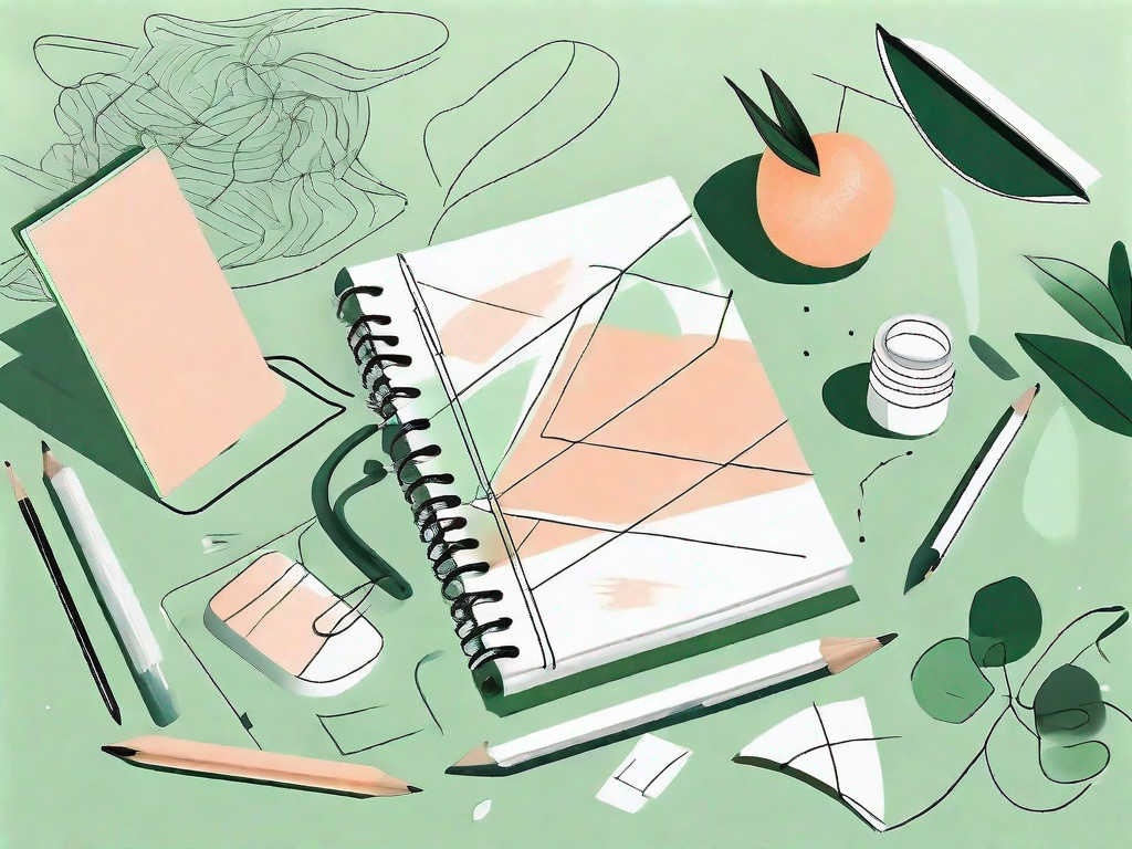 A desk with scattered stationery