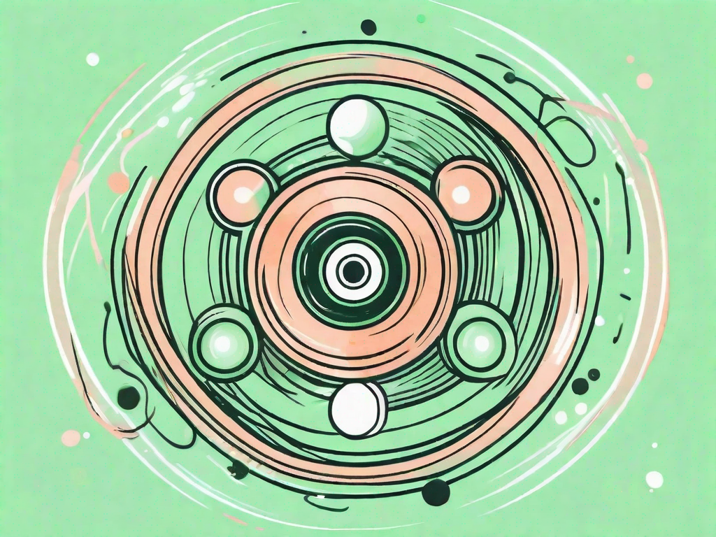 A fidget spinner in motion
