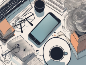 A scattered pile of books with a pair of glasses on top