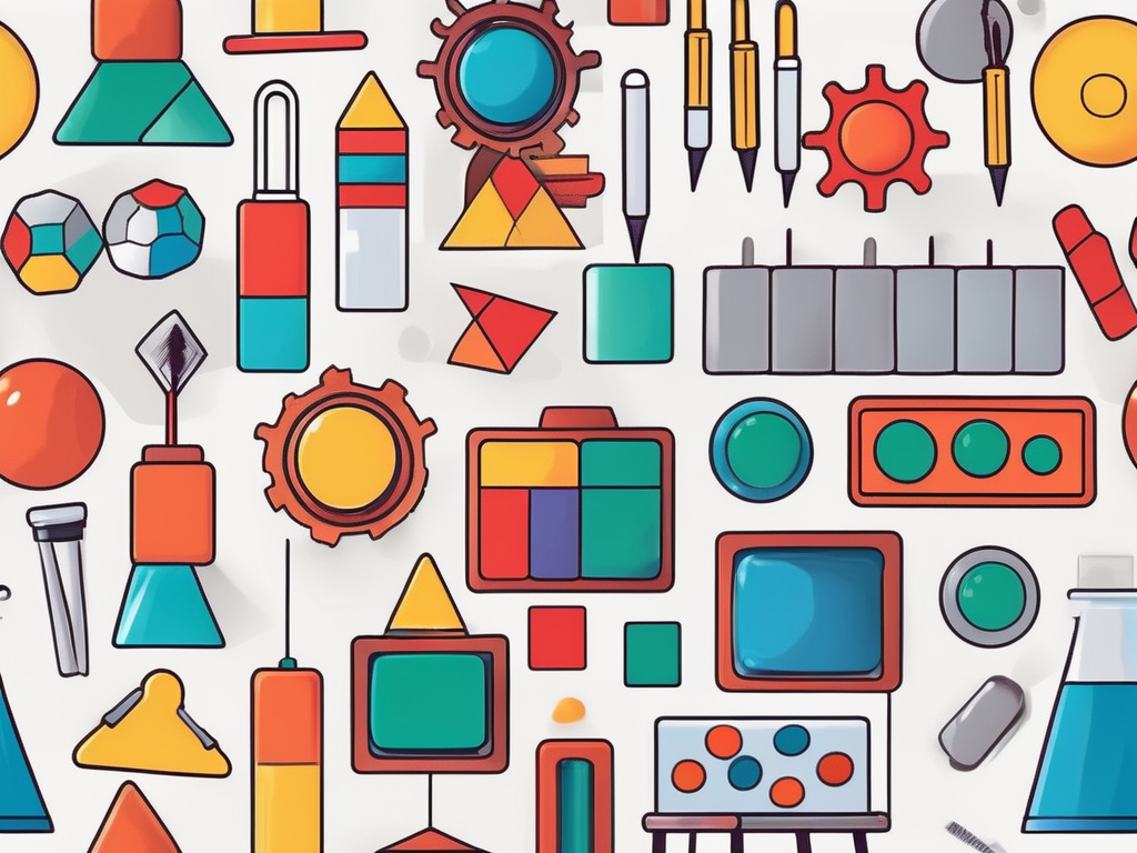A colorful and engaging classroom setting filled with various educational toys and tools